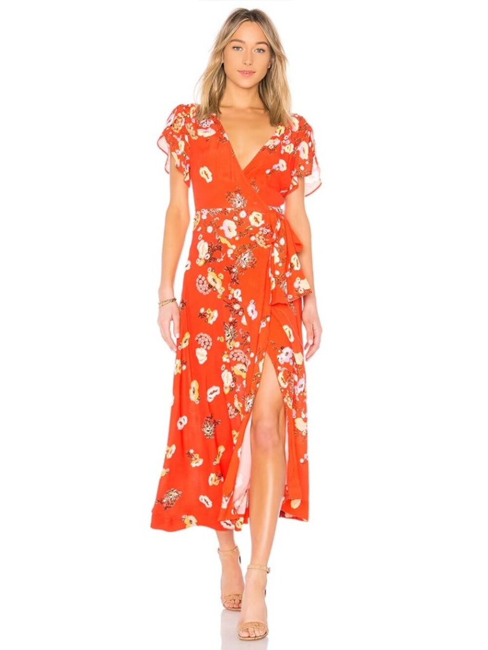Free People Floral Maxi Dress (S)
